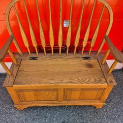 Beautiful Homestead Bench With Storage Compartment 
