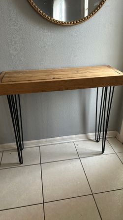 Wood sofa table