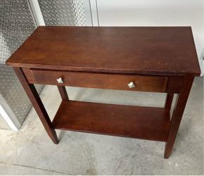 Entryway skinny table one large drawer bottom shelf