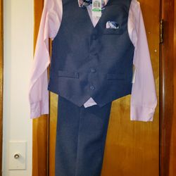Nautica Blue & Pink Boys Dress Set, Size 8
