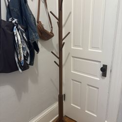 Bamboo Coat Rack 