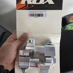 ROX - 2" Pivoting Anti-Vibe Bar Risers for 1 1/8" Handlebar- Silver