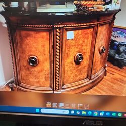 Marble Top Buffet Sideboard