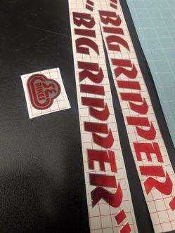 SE Bikes Big Ripper  Custom vinyl decal sticker bmx