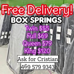 Box Springs  Twin box Full box  Queen box  King box  Bases para colchon  Box spring 