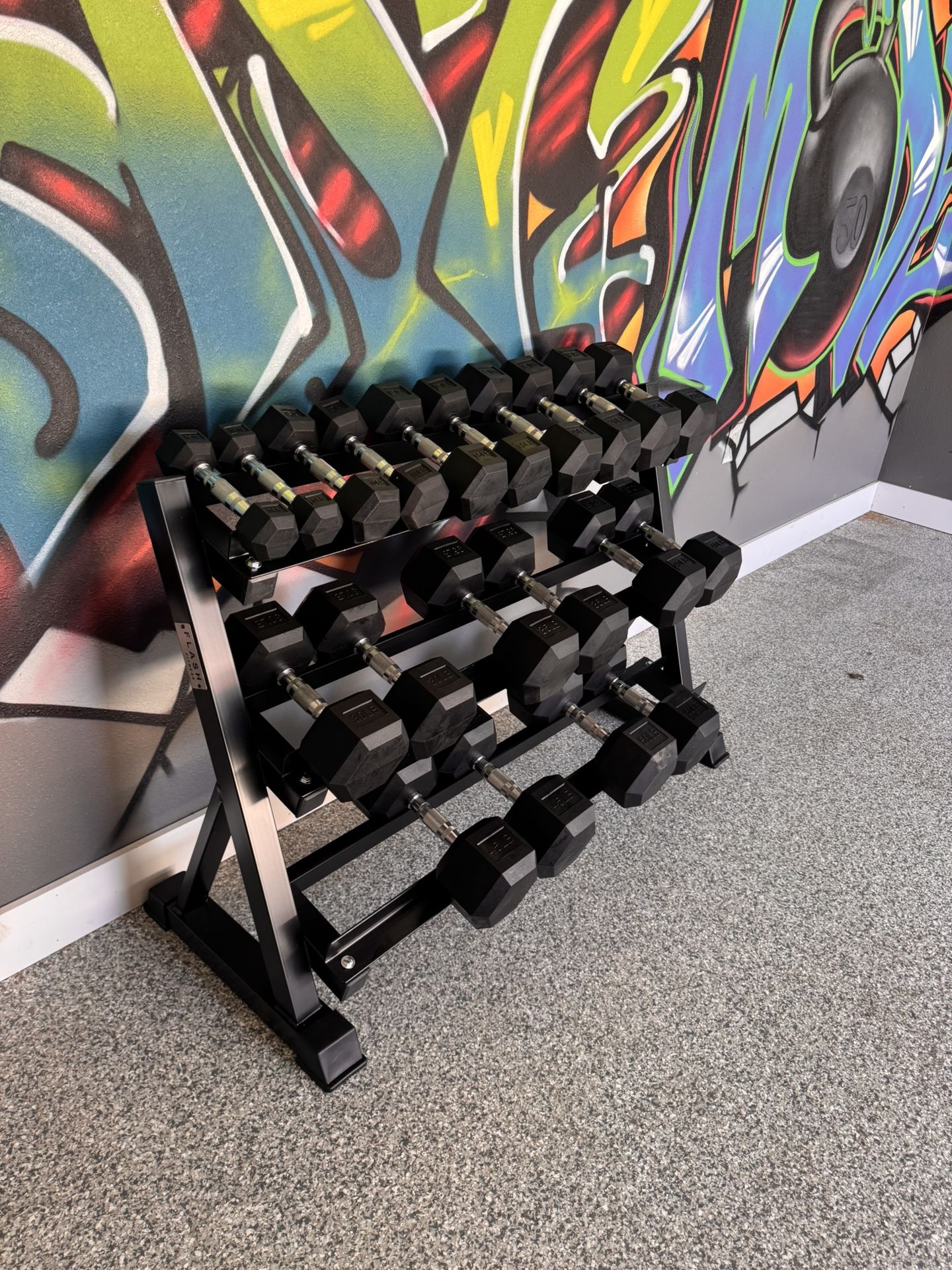Flash Fitness Dumbbell Set 5-50lb Brand New In The Box ✅📦