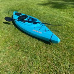Sun Dolphin Phoenix 10.4 Sit-in Kayak, Sky Blue With Paddle