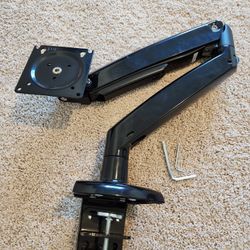 HUANUO Single Monitor Arm for 40 inch Screens, Ultrawide Computer Monitor Mount Holds 26.48 lbs, Upgraded Adjustable Stand C-Clamp VESA mount