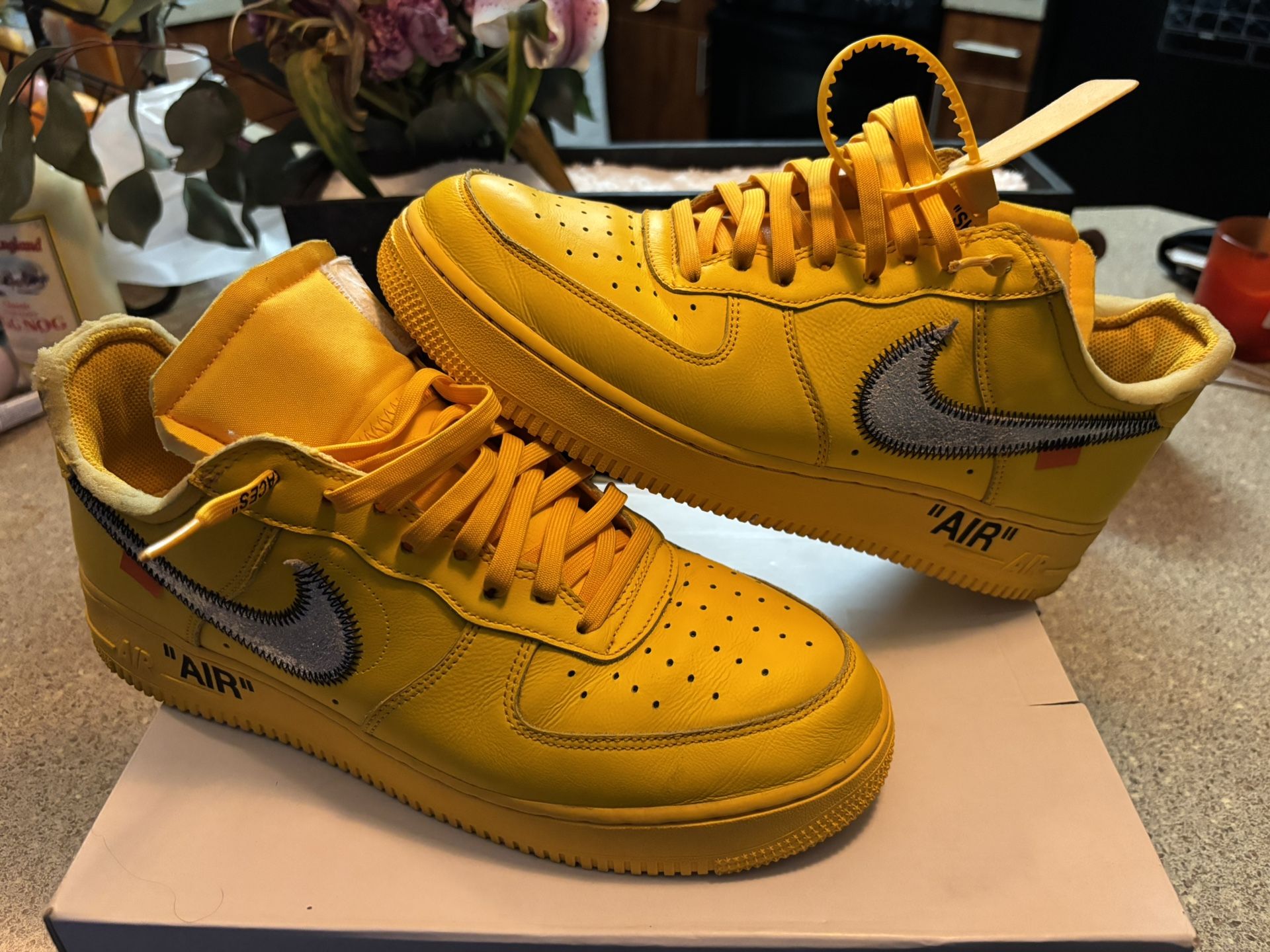 Off White Nike Air Force 1 Lemonade Ica 11