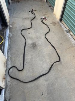 Long heavy,  jumping cables