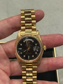 Rolex day date gold watch 36mm