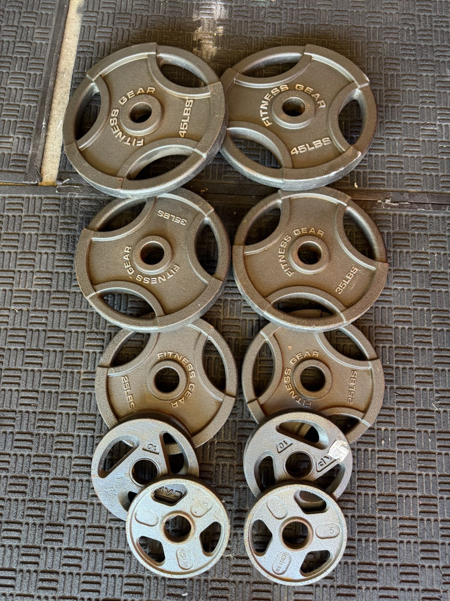 Olympic weights 240lbs total