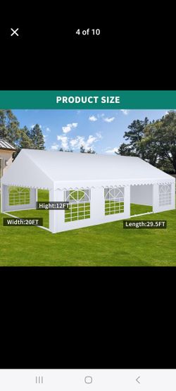 YITAHOME  Heavy Duty Party White Tent Wedding Event Shelters