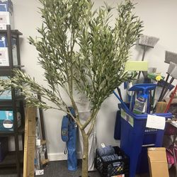 BRAND NEW - 7 ft. Artificial Olive Tree Fake Potted Plant