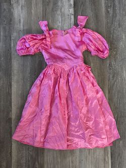 Satin Dress 80's - 5-6 year old