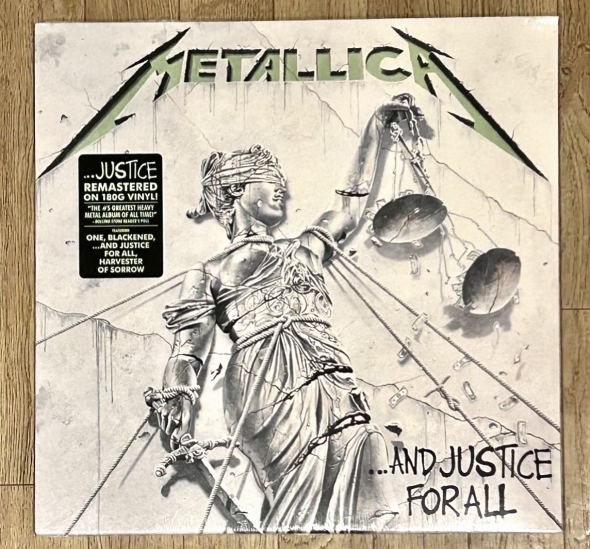 Metallica 2LP Vinyl Record 180gram - And Justice For All - New Sealed