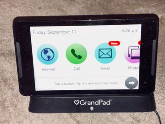 GrandPad 8" Tablet for Seniors (Consumer Cellular/WiFi) with Charging Dock & Protective Case