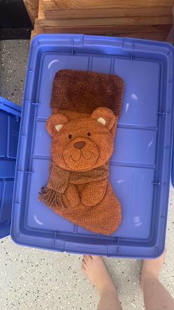 Bear Christmas Stocking - Used Once