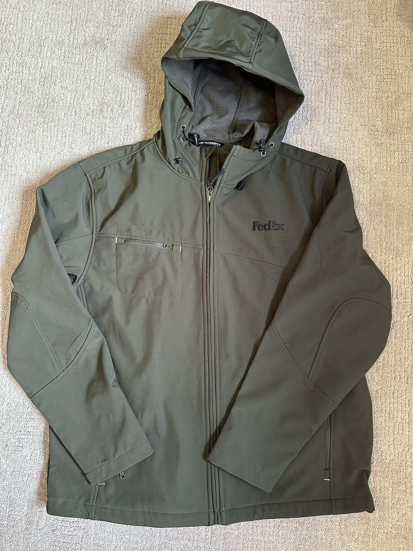 Men’s Port Authority Hooded Jacket Sz LARGE