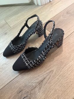 Chanel style slingbacks