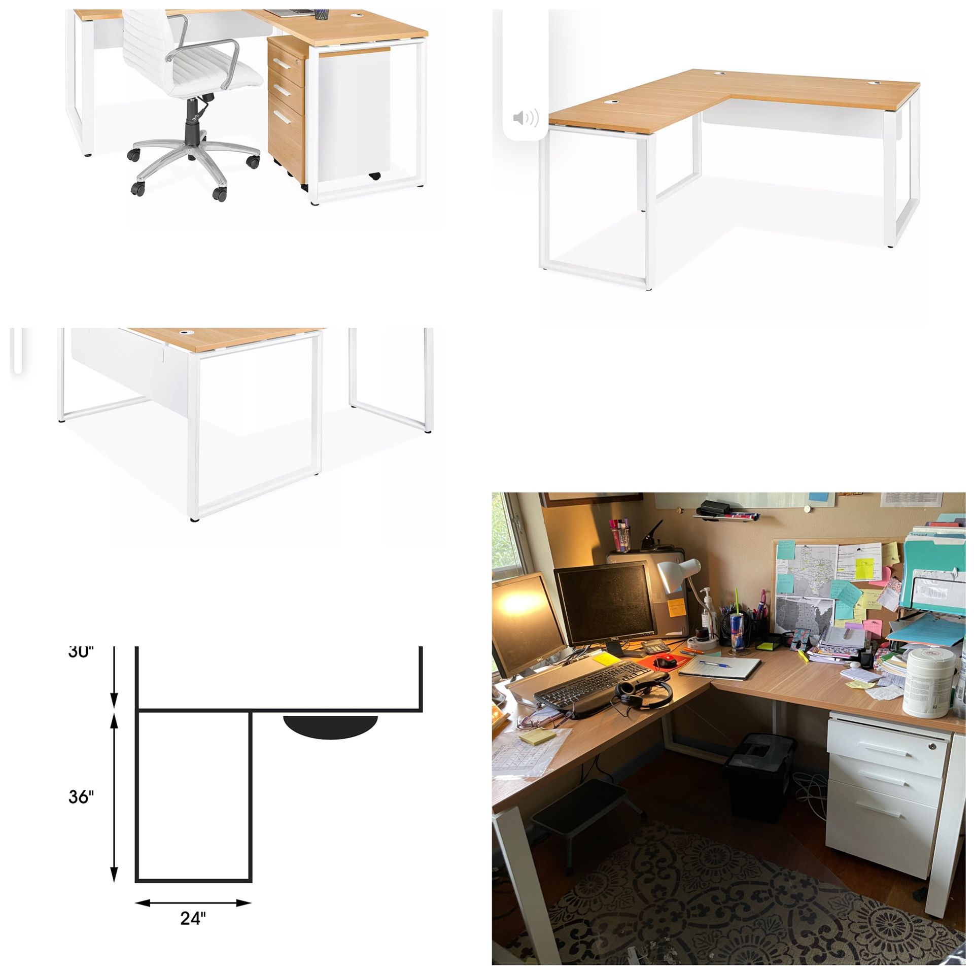 L Shaped Desk From ULine