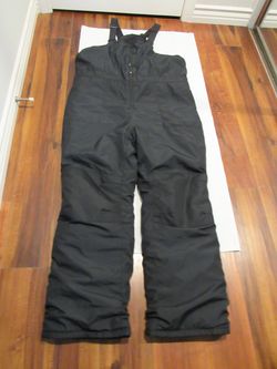 Adult XL Black Snow Bibs, All In Motion