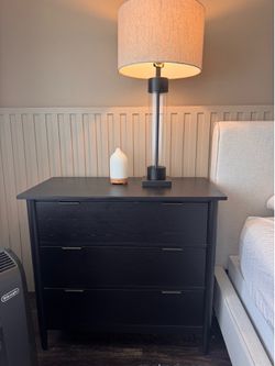 Set of Black Chest of Drawers or Small Dressers