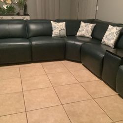 Sectional Couch Leather Reclinar
