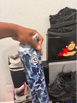 BAPE x Medicom Toy BE@R Full Zip Hoodie blue