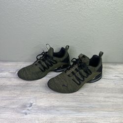 Puma Axelion Refresh Mens Khaki Green 