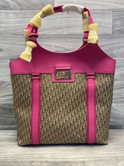 Christian Dior 2005 Street Chic Pink Trotter Shopper Tote – Mint, 12"x15"x6"(A1D006595)