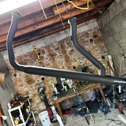 Thunder header exzaust for rigid frame sportster 2 into 1  96 to 2003
