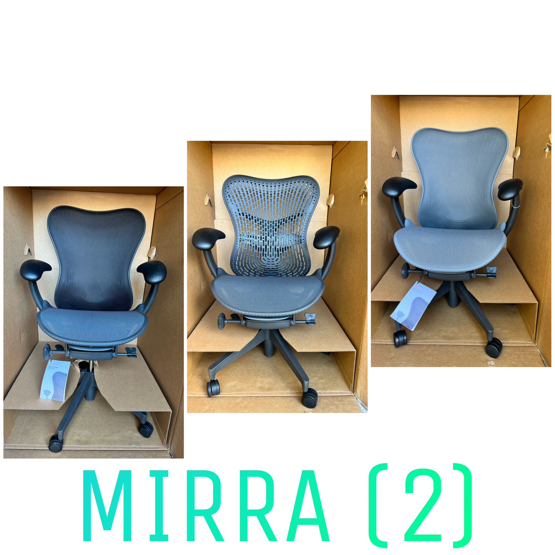 🍀Herman Miller🍀 Mirra 2 Chair - Brand New - Computer-Office desk Chair black/black
