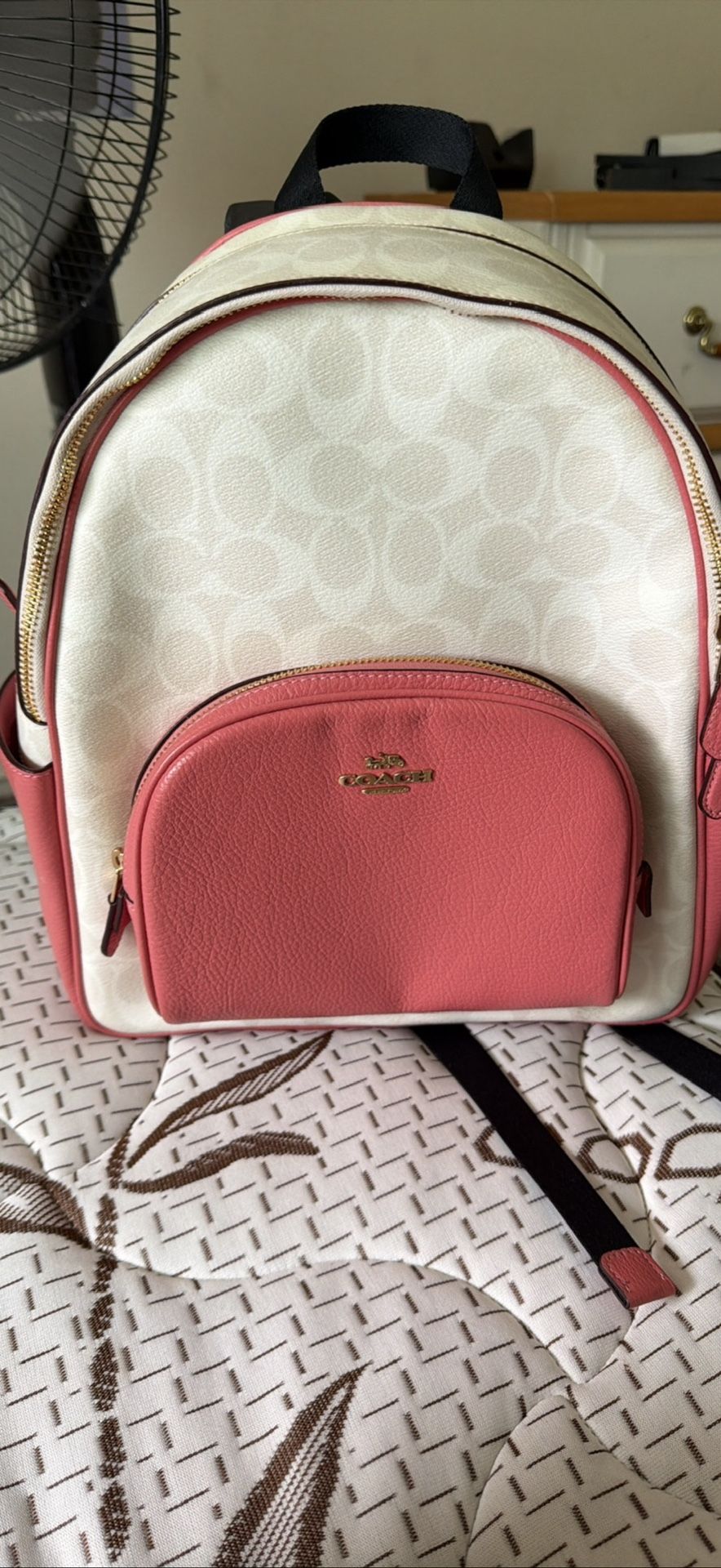 Real Coach Backpack & Charm