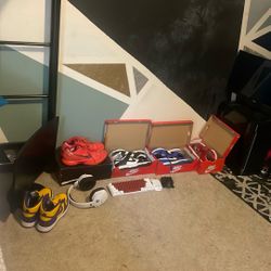 4 Dunks Sz 9, 2 Monitors, Pc, Kb&m,headset,reverse Kobe’s Sz 9.5