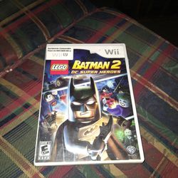 Lego Batman 2 DC Super Heroes Nintendo Wii Complete video game WiiU