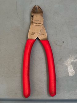 Snap-on Tools  USA RED Soft Grip 7" Diagonal Cutter Pliers 87ACF