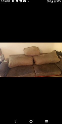 Free couch and loveseat