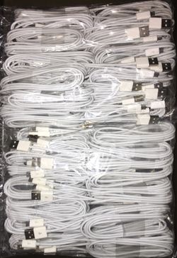 6 ft long USB cables android and iPhone 3 for $20