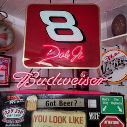 Dale Earnhardt Jr Neon Sign