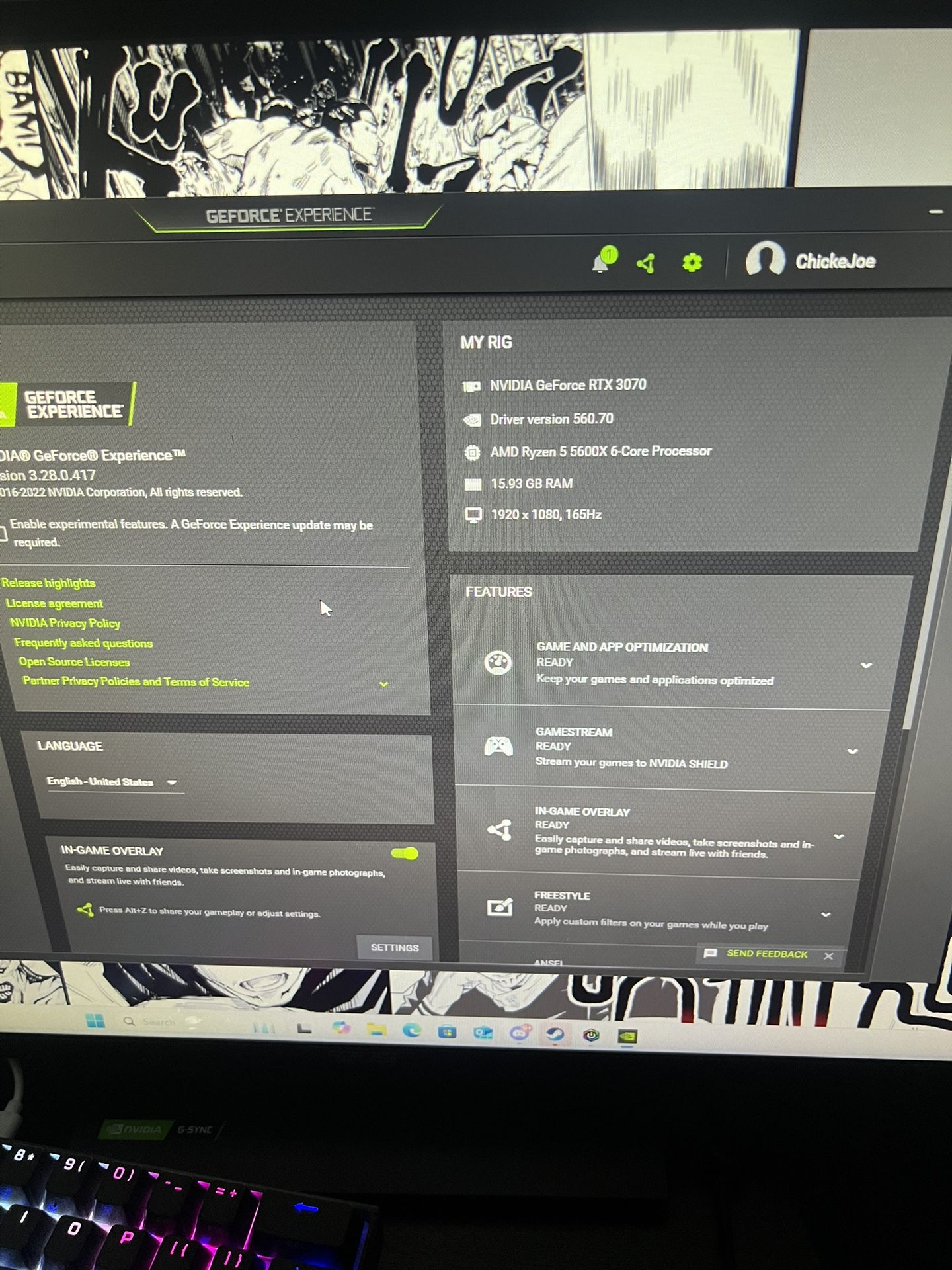 Gaming PC / RTX 3070