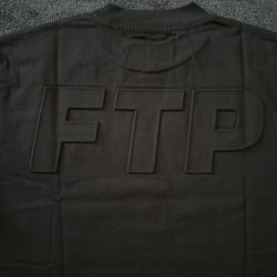 FTP Black Embossed Logo Tee