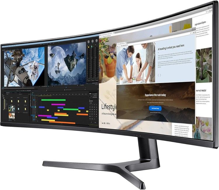 Samsung 49″ CRG9 Ultra-Wide Gaming Monitor – 5120x1440