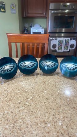 Eagles round coasters