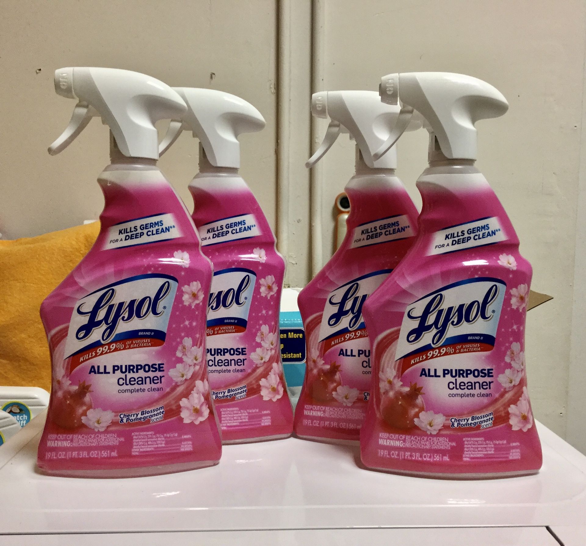 LYSOL CHERRY 🍒 BLOSSOM COLLECTION SET OF 4