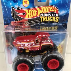 2026 Hot Wheels Monster Trucks Hot Wheels Fire Department Champion Crashers