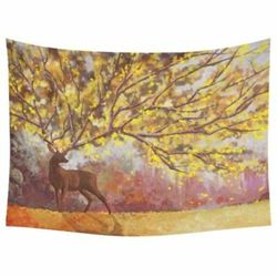 82.7" X 59.1" New Deer And Big Trees $15.00 Cash Only (Serious Buyers)