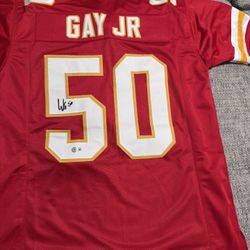 Willie Gay Jr. Signed Autograph Custom Jersey - Beckett Coa - Kansas City Chiefs