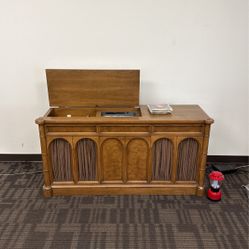 Record Stereo Cabinet Vintage 