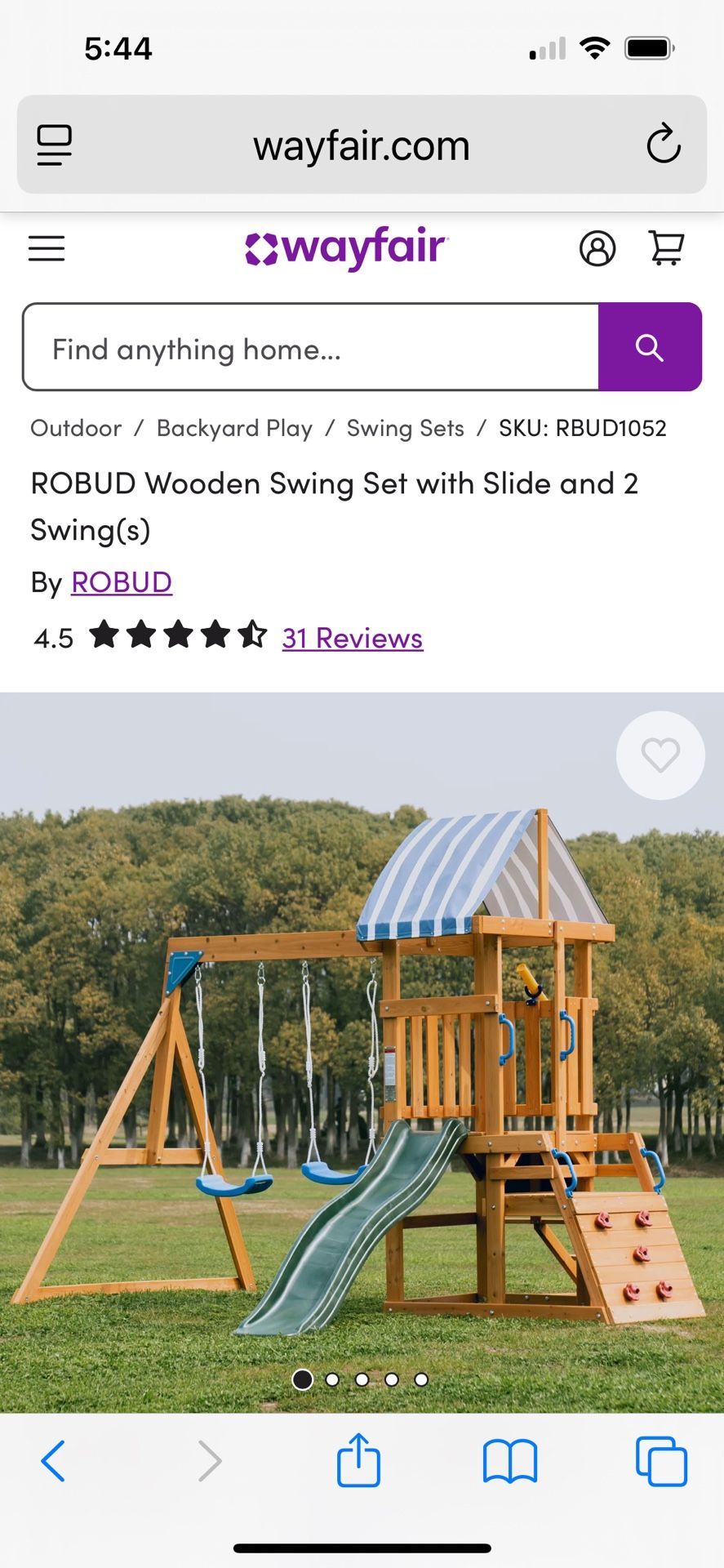 Brand New Swing Set